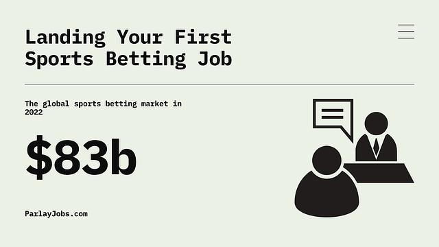 Landing Your First Sports Betting Job